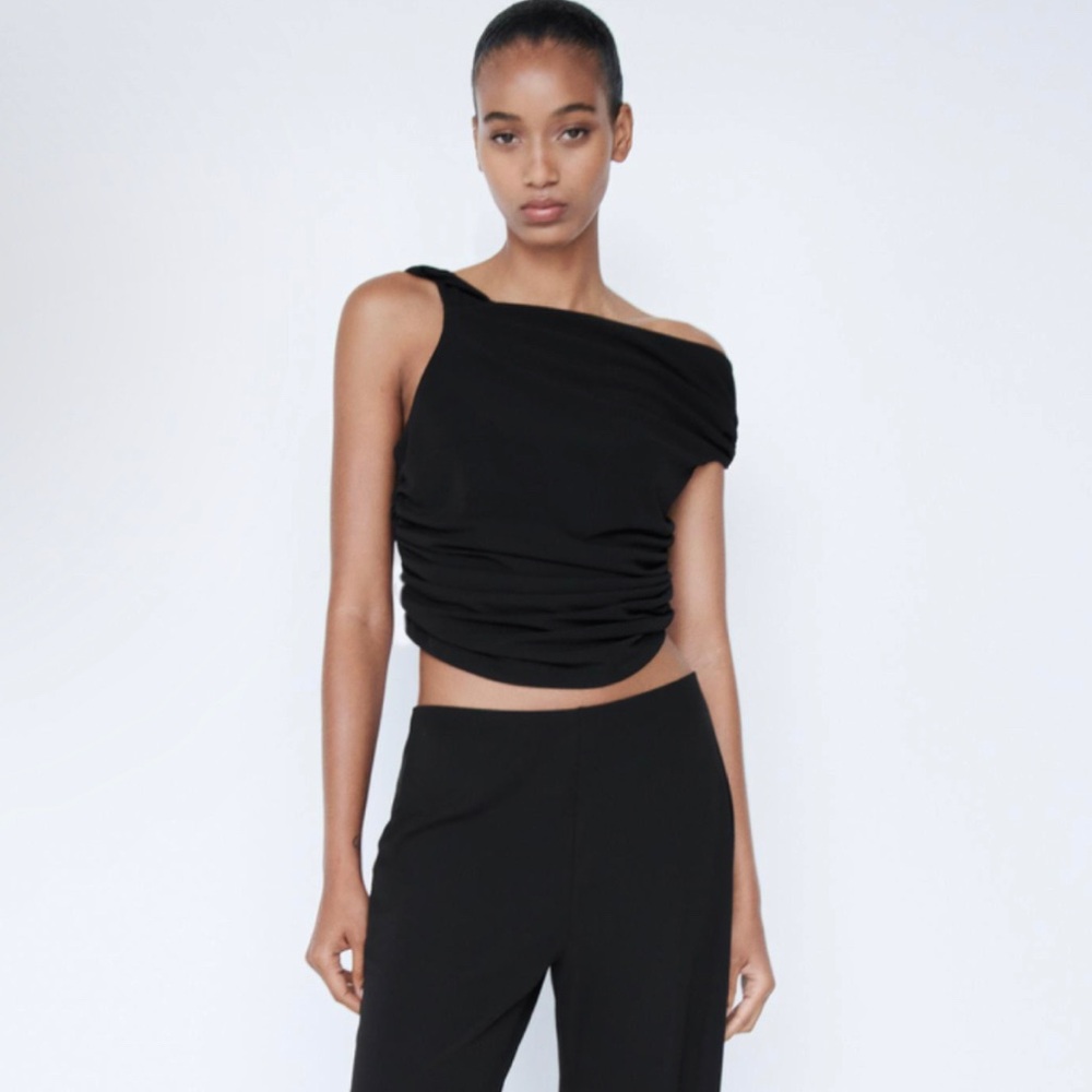 zara Black Blouse